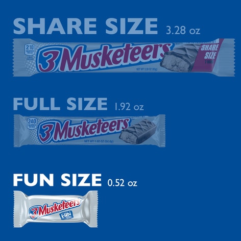 3 MUSKETEERS Fun Size Chocolate Candy Bars, 10.48 oz