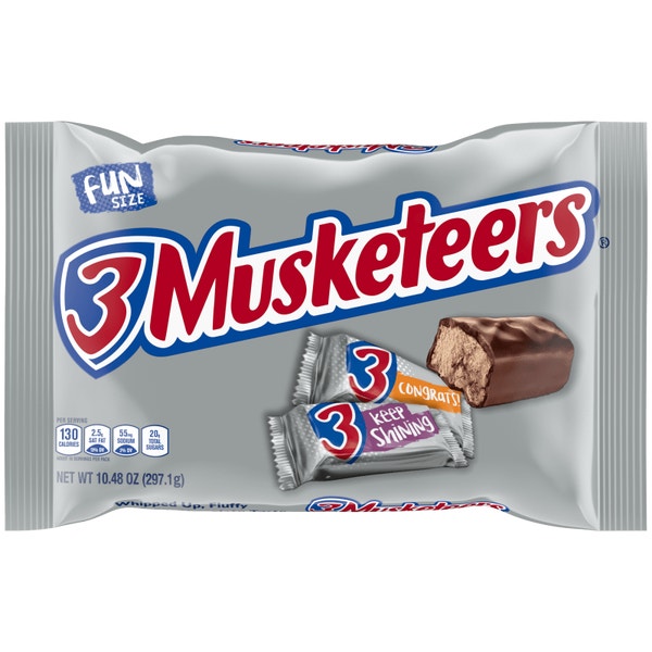 3 MUSKETEERS Fun Size Chocolate Candy Bars, 10.48 oz
